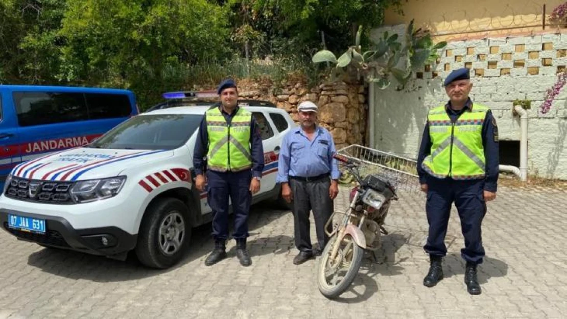 Çalıntı motosiklet trafik kontrolünde bulundu