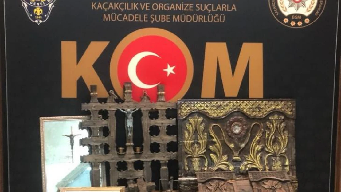 Çanakkale'de evini kaçak tarihi eserlerle dolduran şüpheli yakalandı