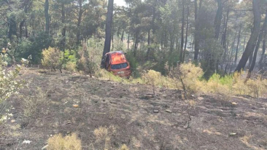 Çanakkale'de kaza sonrası çıkan yangın kontrol altında