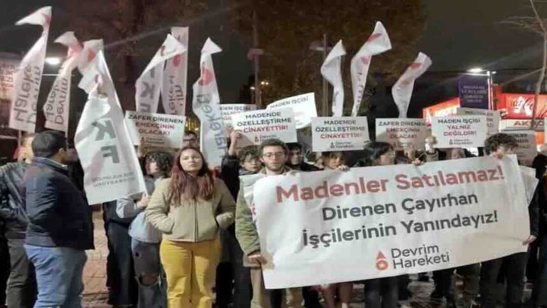 Çayırhan Termik Santrali'nde 500 madencinin özelleştirme protestosu sürüyor