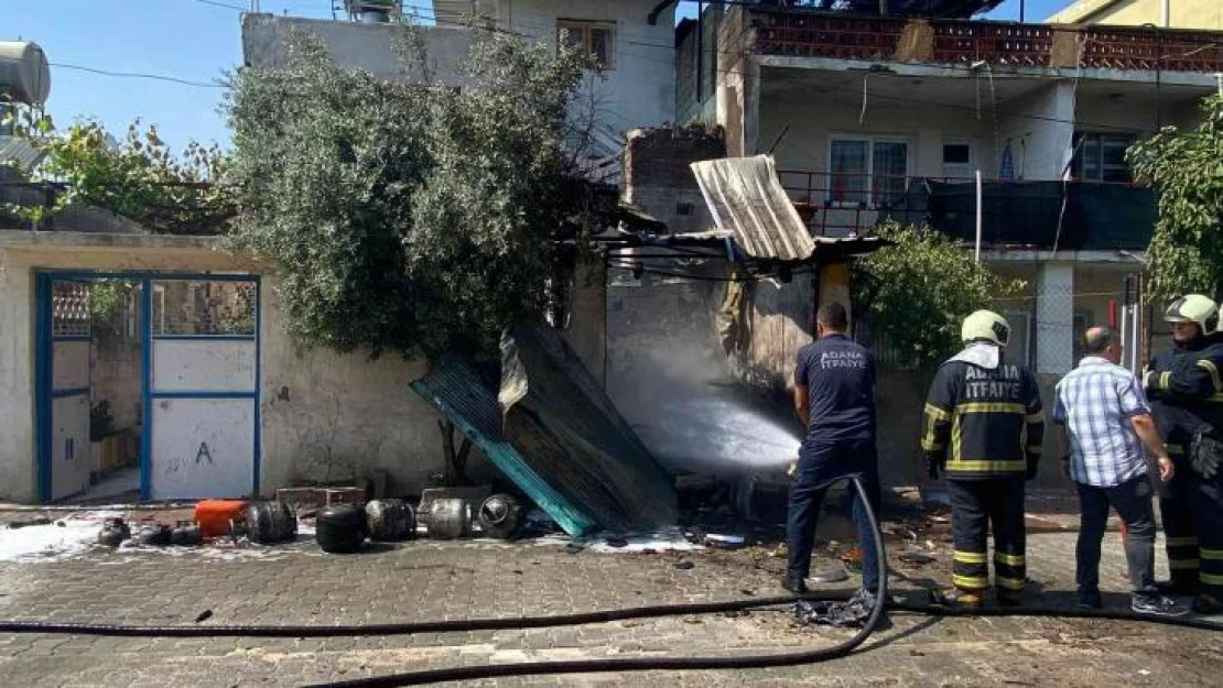 Ceyhan'da mutfak tüpleri bomba gibi patladı