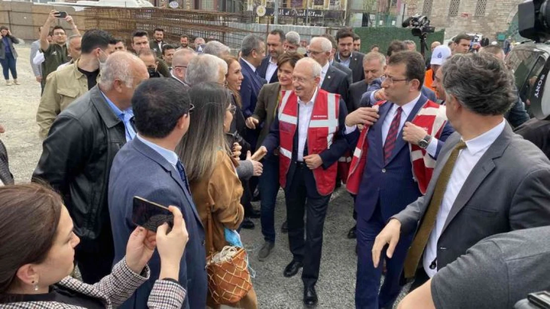 CHP Lideri Kılıçdaroğlu, Unkapanı, Süleymaniye ve Yerebatan Sarnıcı'nda incelemelerde bulundu