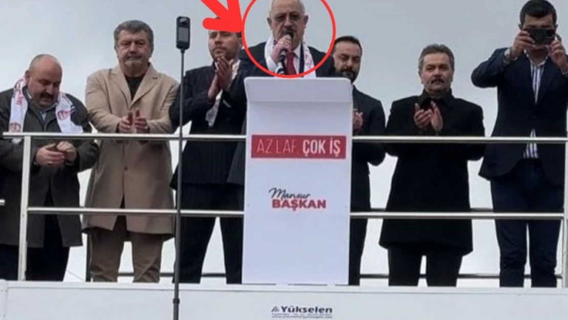 CHP liderinin 'rüşvetçi' dediği kişi Mansur Yavaş'ın kampanya otobüsünden çıktı