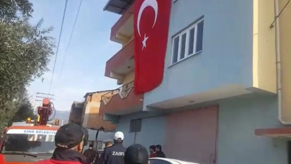 Çineli şehit özel harekat polisinin baba evi yasa büründü