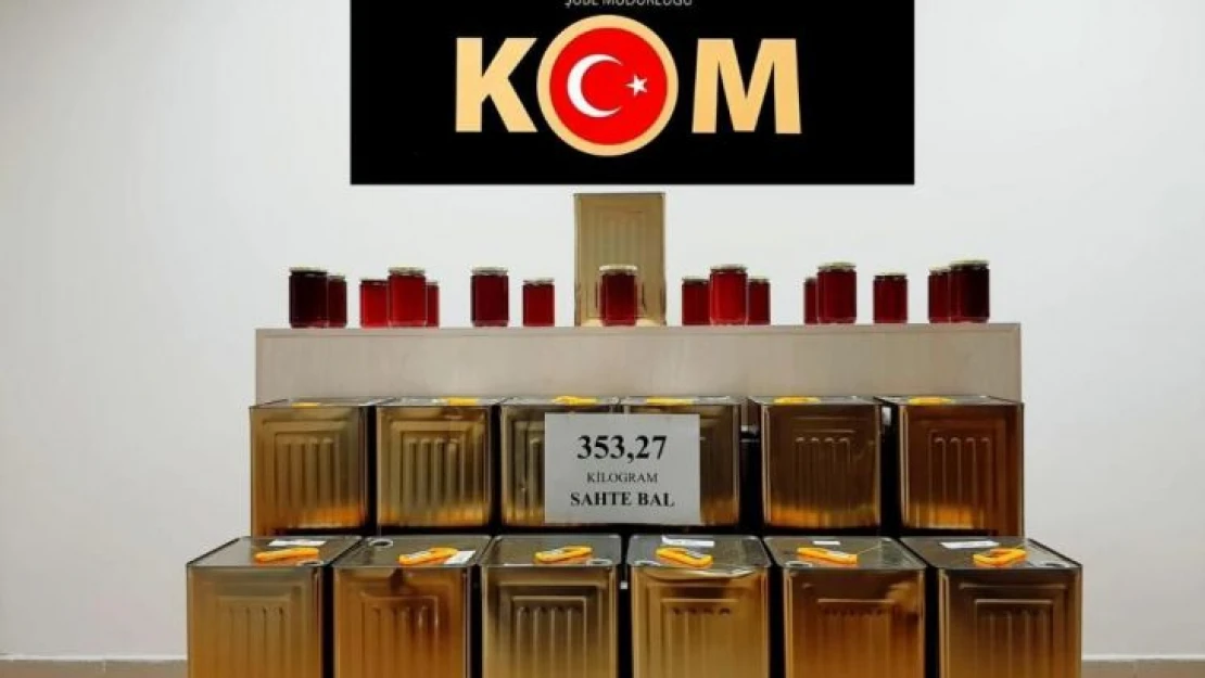 Çorum'da 353 kilo sahte bal ele geçirildi