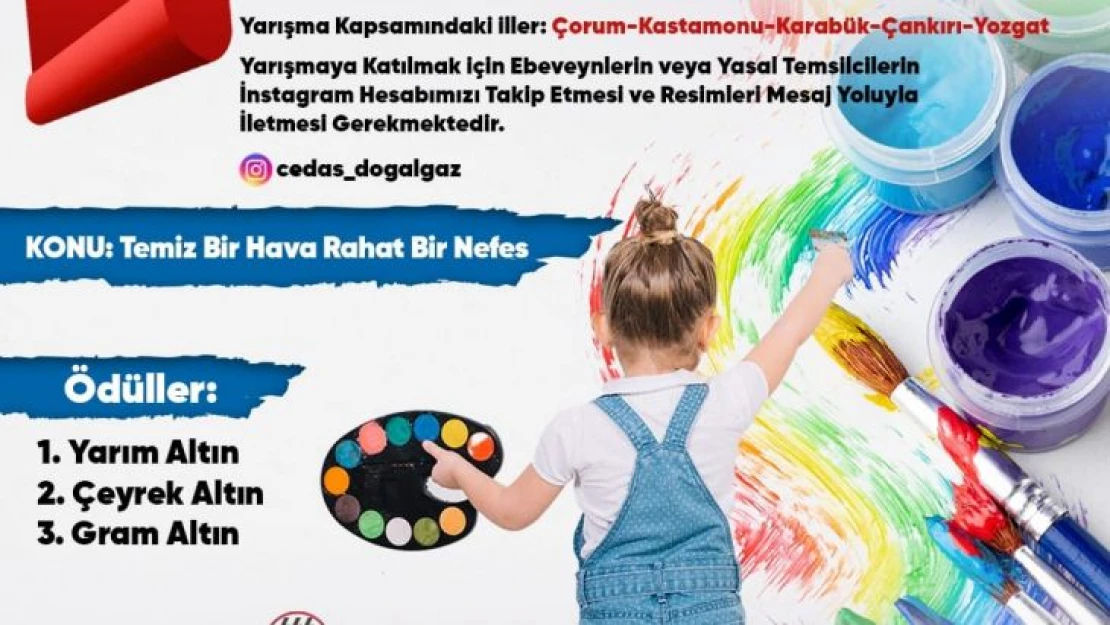 Çorumgaz'dan çocuklara özel resim yarışması