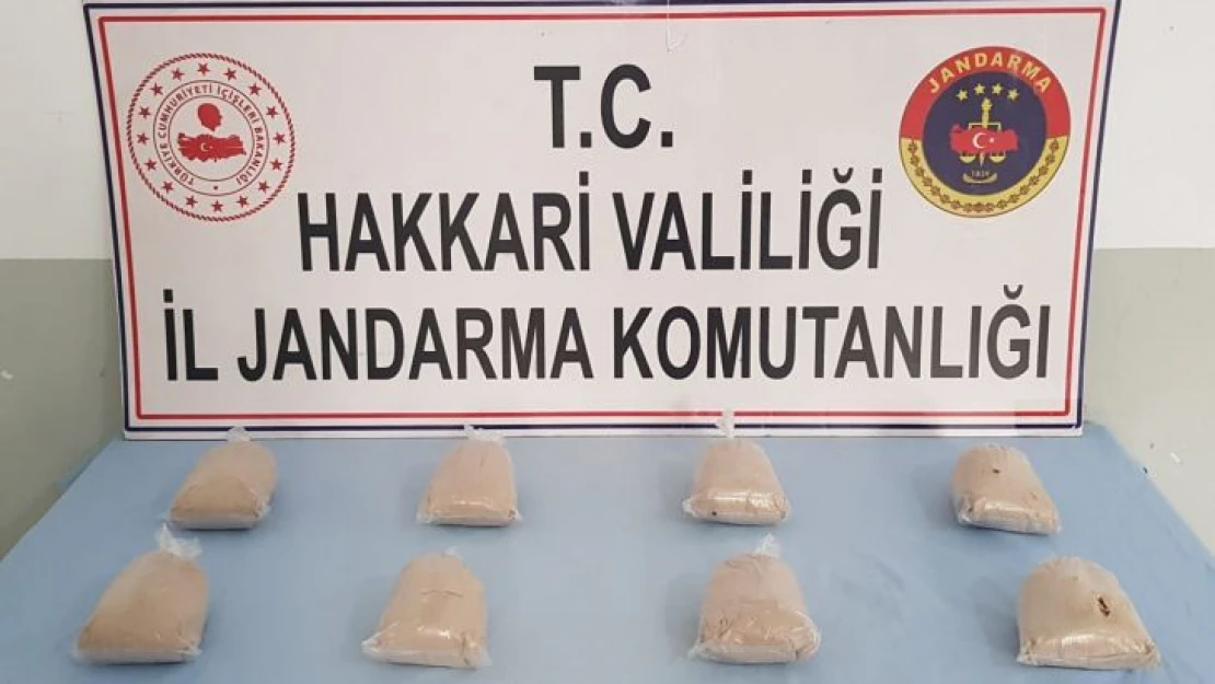 Çukurca'da 4 kilo eroin ele geçirildi