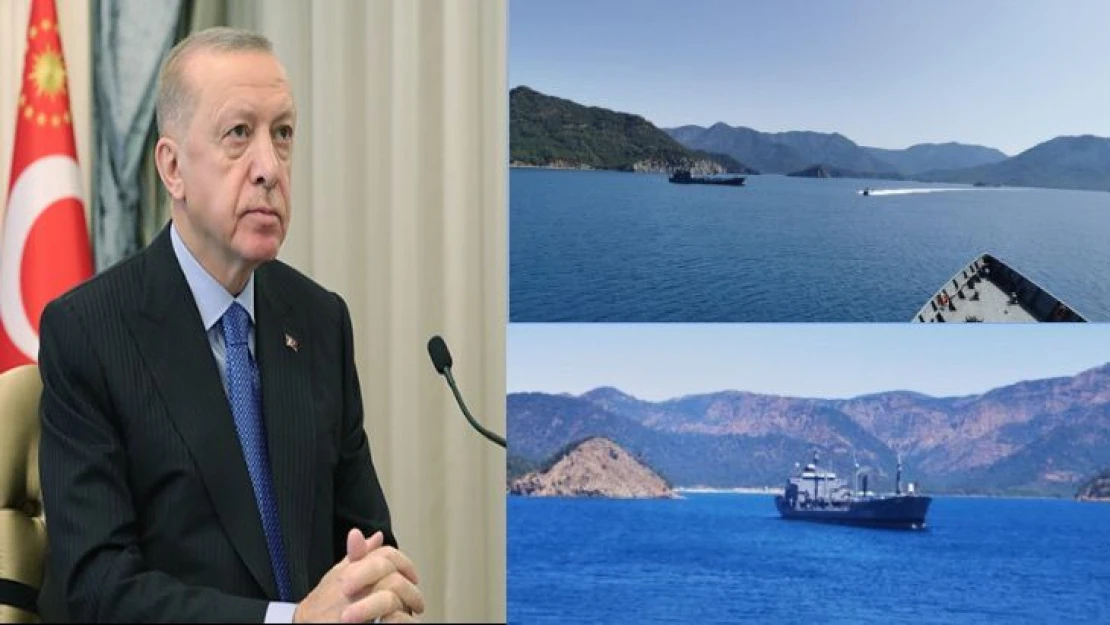 Erdoğan, Mavi Vatan-2022 Tatbikatı'na canlı bağlantı ile katıldı