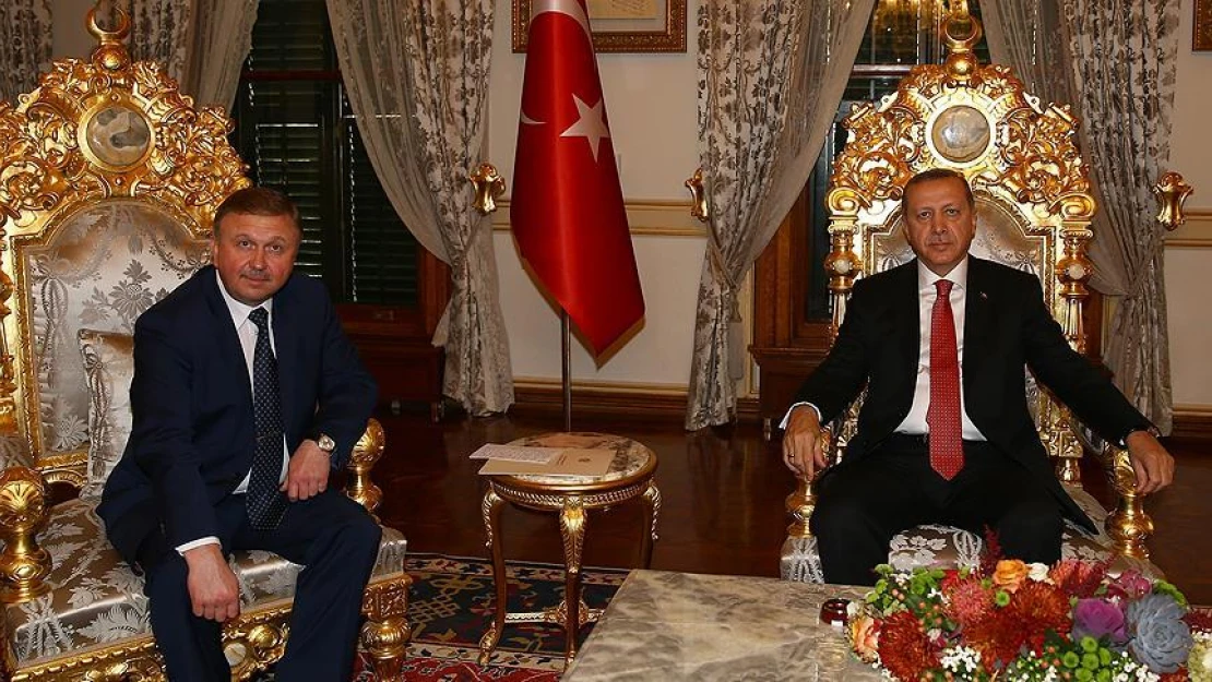 Cumhurbaşkanı Erdoğan Belarus Başbakanı Kobyakov'u kabul etti