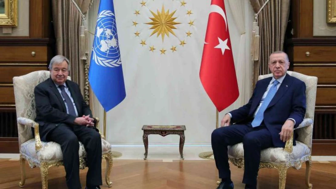 Cumhurbaşkanı Erdoğan ile görüşen Guterres Moskova yolunda