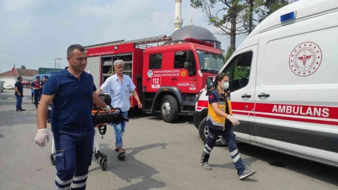 Dereye düşen işçinin yardımına itfaiye koştu