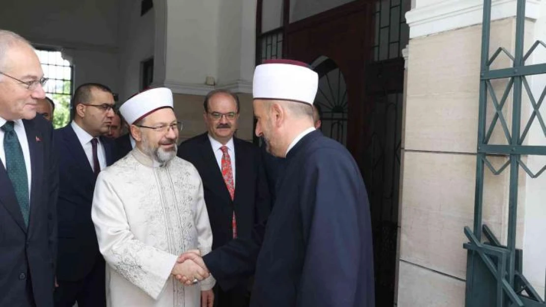 Diyanet İşleri Başkanı Erbaş, Bosna Hersek İslam Birliği Başkanı Kavazoviç ile görüştü