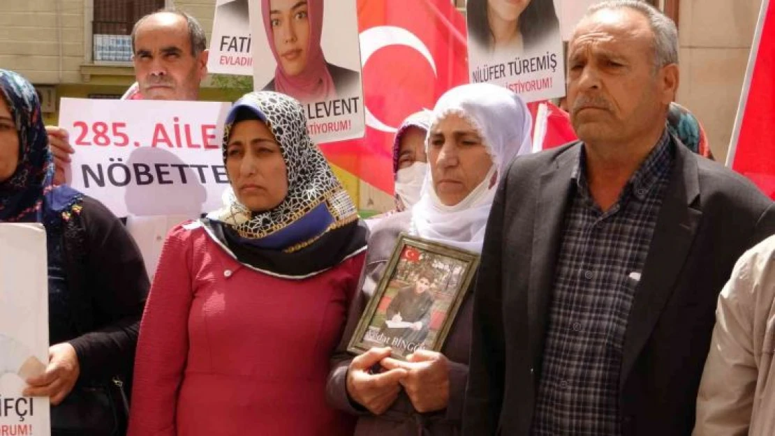 Diyarbakır'da 25 yıllık muhtar, oğlu için ailesiyle evlat nöbetine katıldı