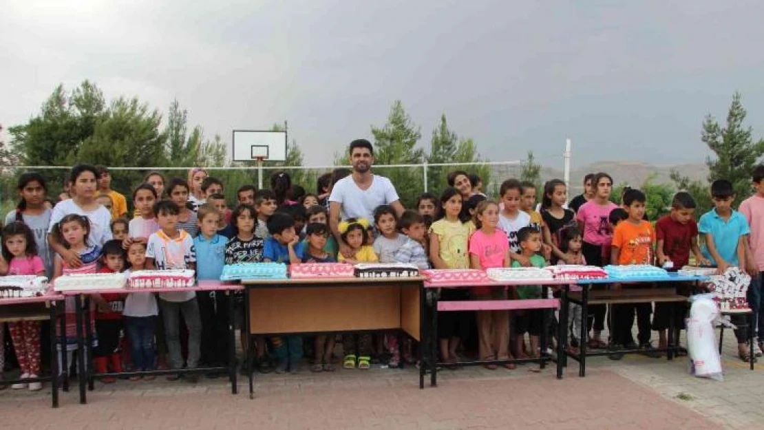 Doğum günü pastalarını köy çocuklarına gönderdiler