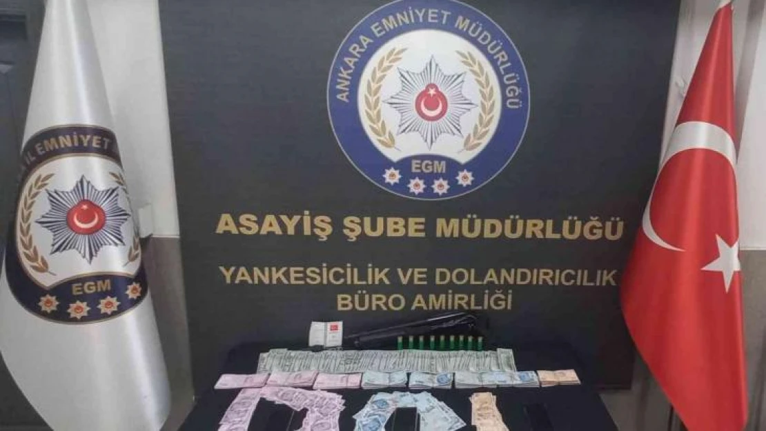 Dolandırılan dolandırıcıların olayını Ankara Emniyeti çözdü