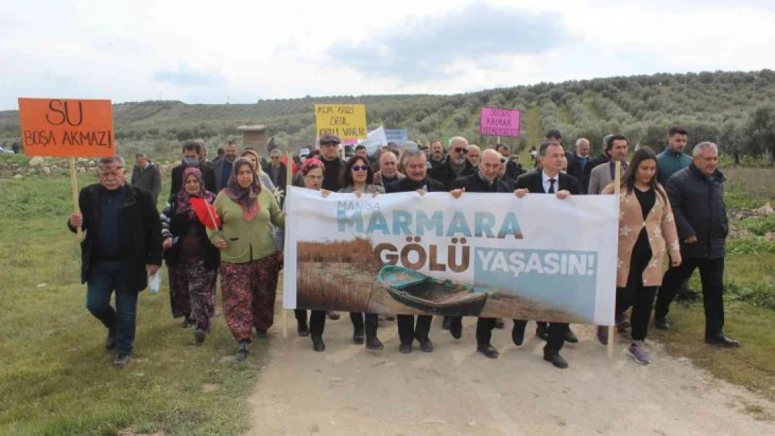 Dünya Su Günü, kuruyan Marmara Gölünde kutlandı