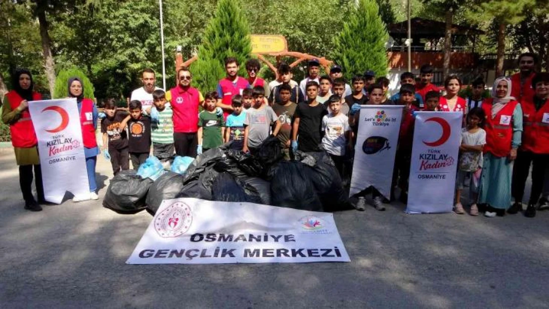 Dünya Temizlik Gününde mesire alanında çöp topladılar