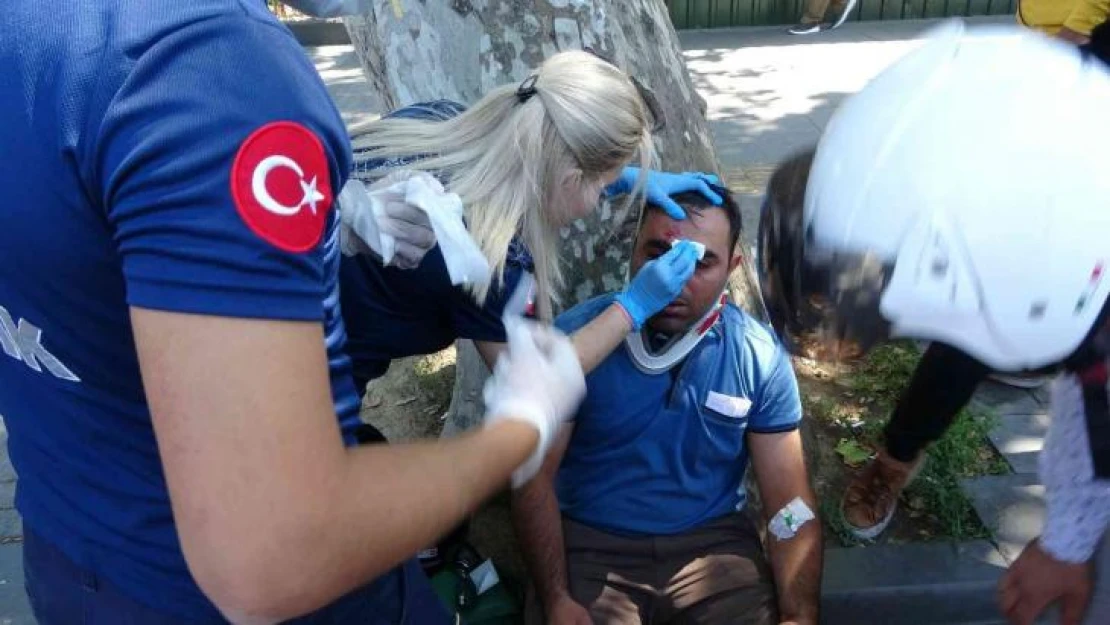 Düşürdüğü çakmağı almak için yola atlayan kişi motosikletin altında kaldı