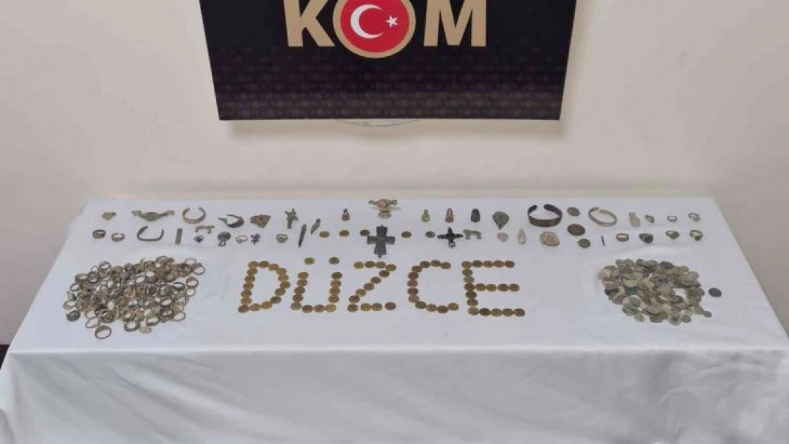 Düzce'de tarihi eser operasyonu: 1 gözaltı