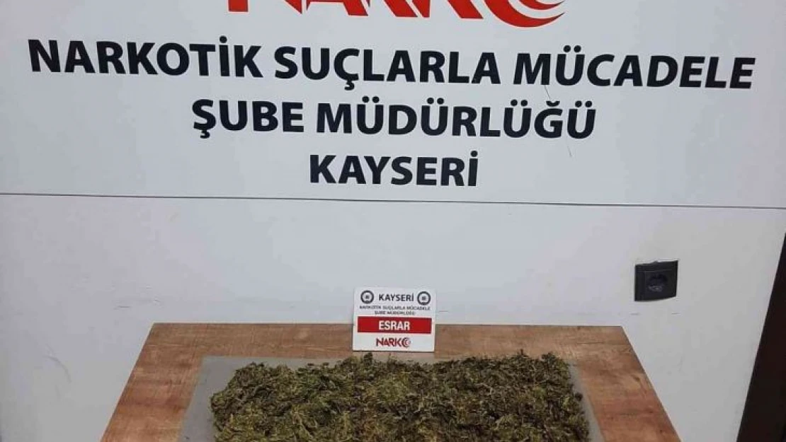 Kayseri'de yolcu otobüsüne uyuşturucu operasyonu