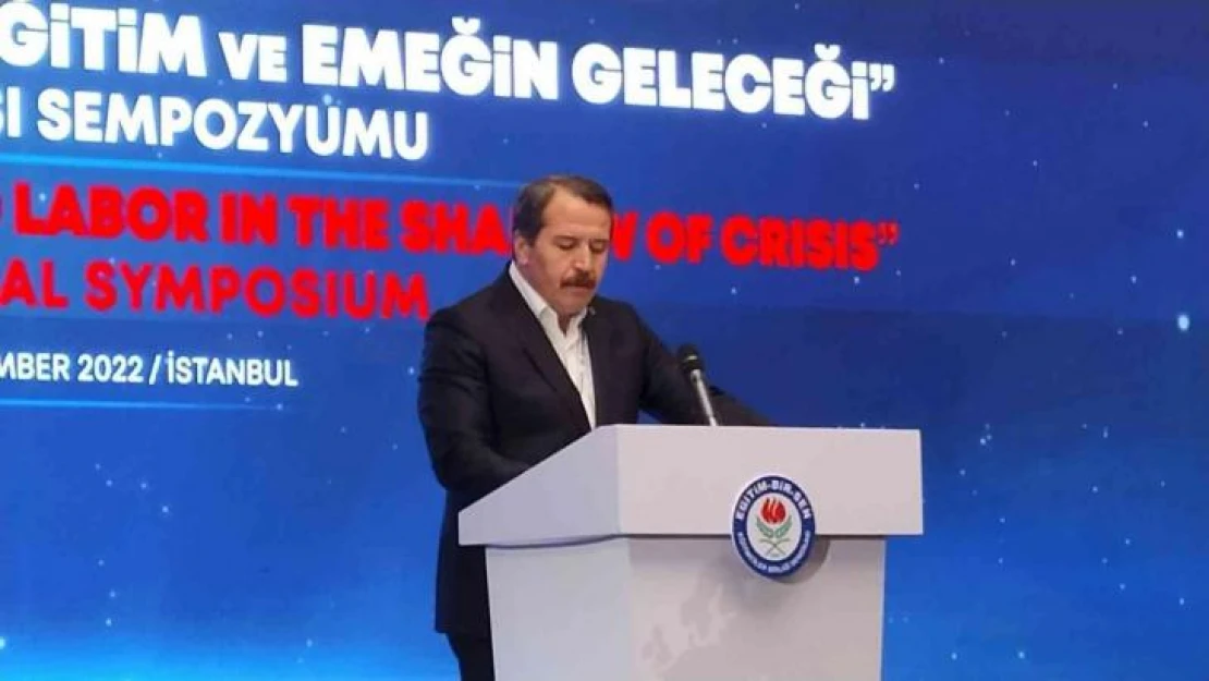 Eğitim Bir Sen Genel Başkanı Ali Yalçın 'Eğitim konusunda küresel elitlerin oluşturduğu sisteme karşı mücadele etmeliyiz'