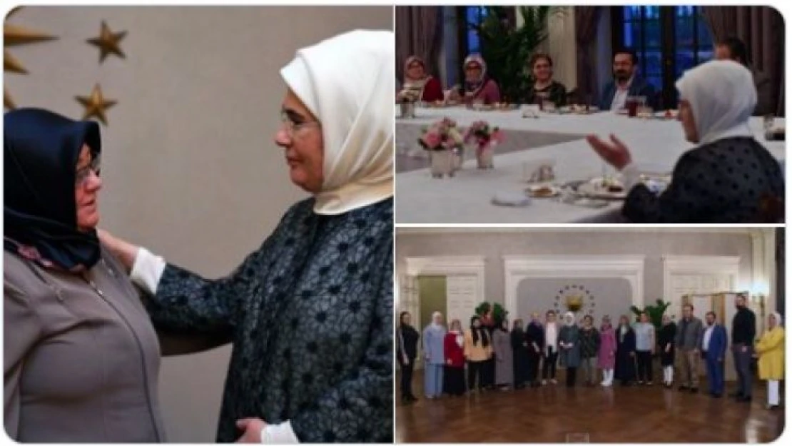 Emine Erdoğan, evde yaşlı ve engelli birey bakımı yapan ailelerle iftarda buluştu