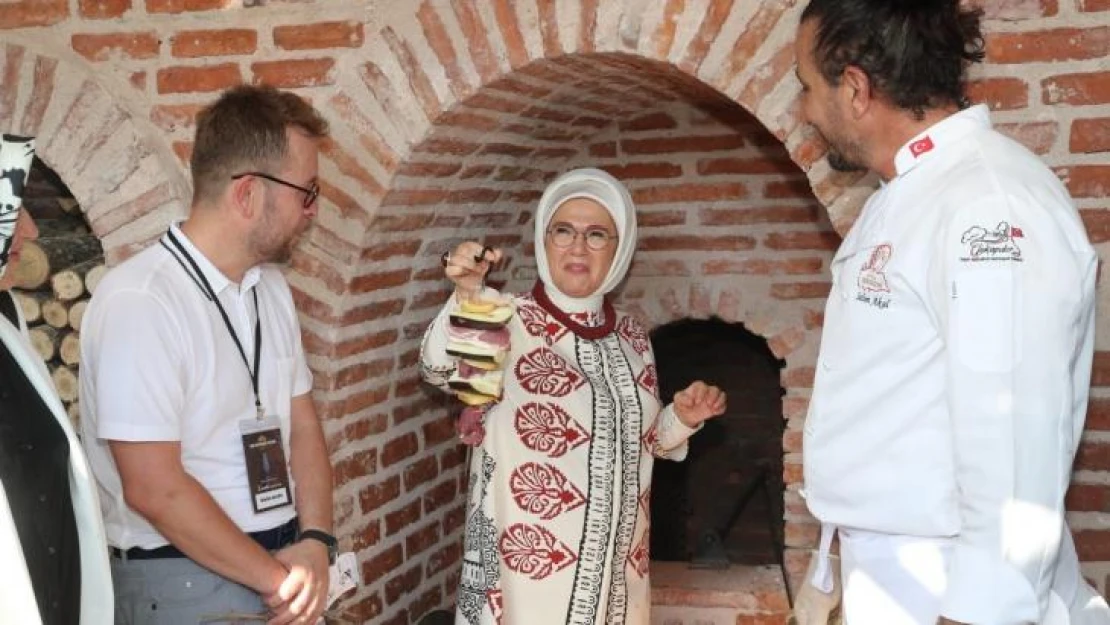 Emine Erdoğan, Gastronomi Festivali'nde Tokat mutfağını gezdi