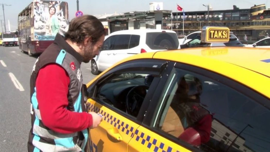 Eminönü'nden ticari taksilere ceza yağdı