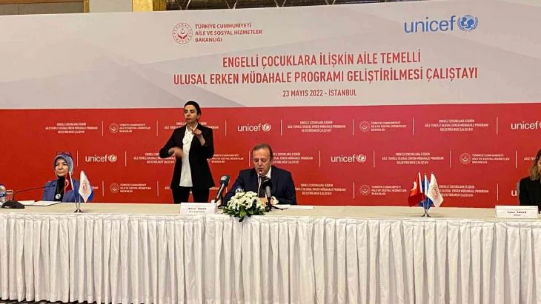 Engelli Çocuklara İlişkin Aile Temelli Ulusal Erken Müdahale Programı Geliştirilmesi çalıştayı  İstanbul'da yapıldı