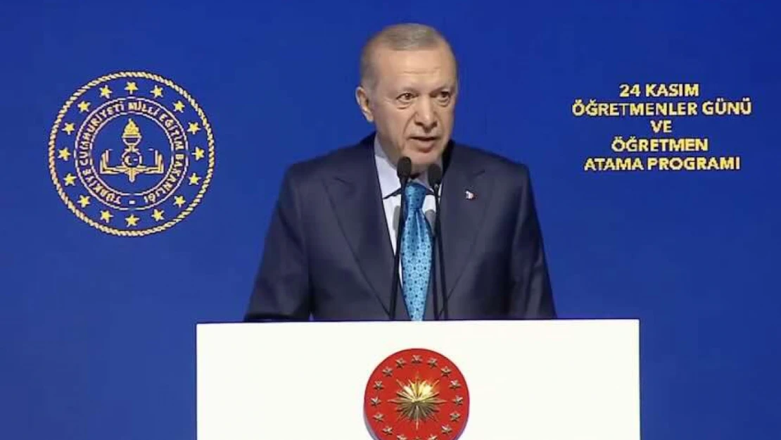 Erdoğan 20 bin öğretmenin atamasının yapıldığı törende konuştu