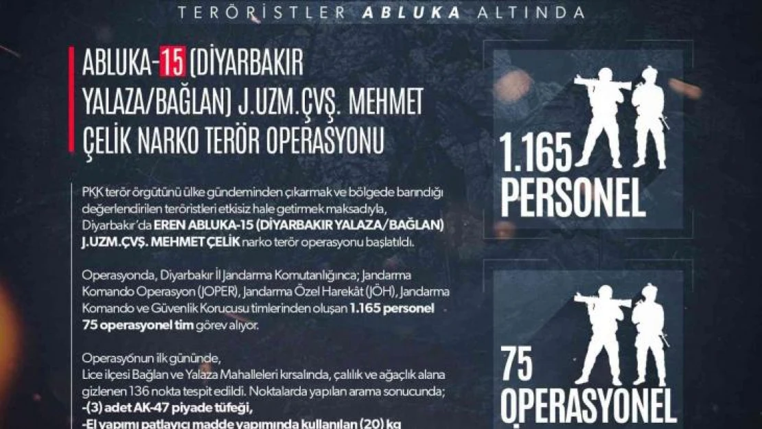 Eren Abluka Operasyonları çerçevesinde 2 milyon 144 bin 570 kök kenevir bitkisi ele geçirildi