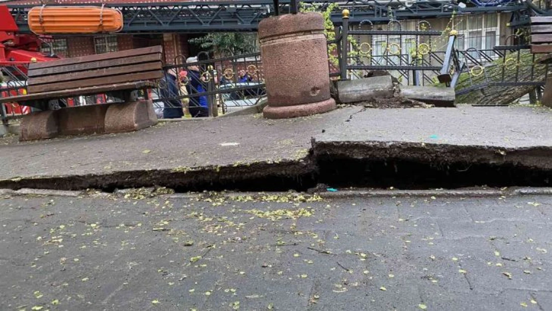 Esenler'de yola devrilen ağaç korku dolu anlar yaşattı