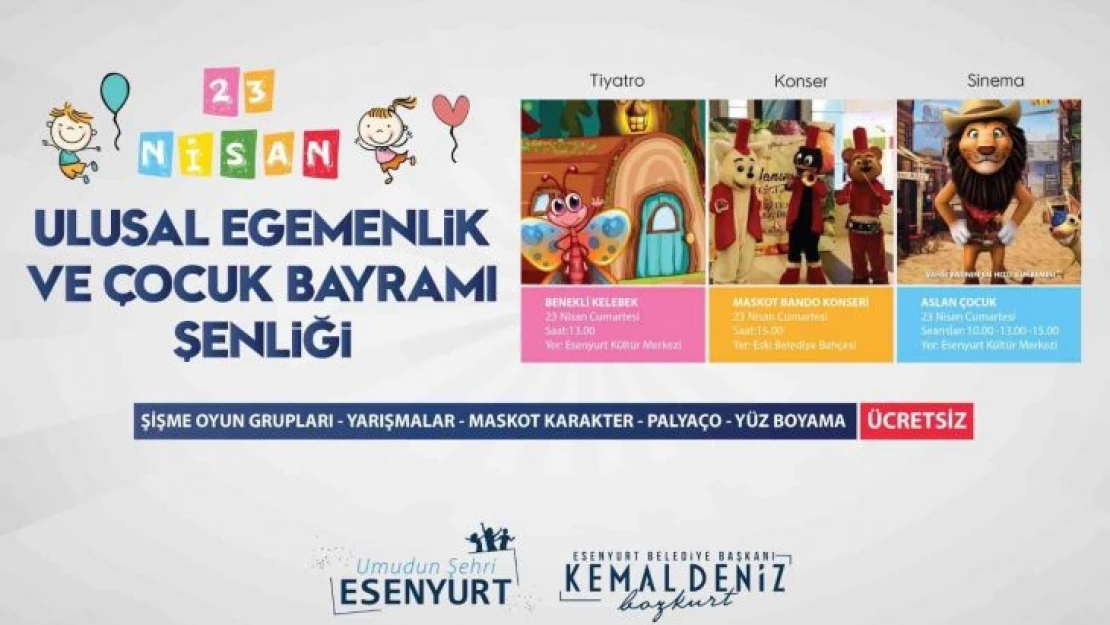 Esenyurt'ta 23 Nisan coşkusu 'Çocuk Şenliği' ile yaşanacak