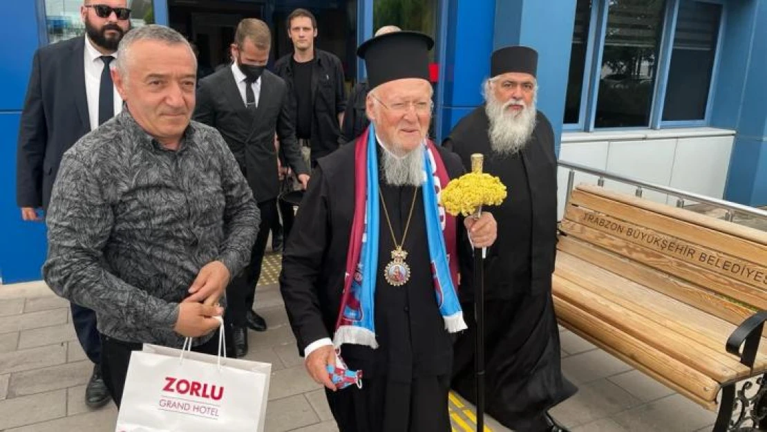 Fener Rum Patriği Bartholomeos Sümela'daki ayin için Trabzon'a geldi