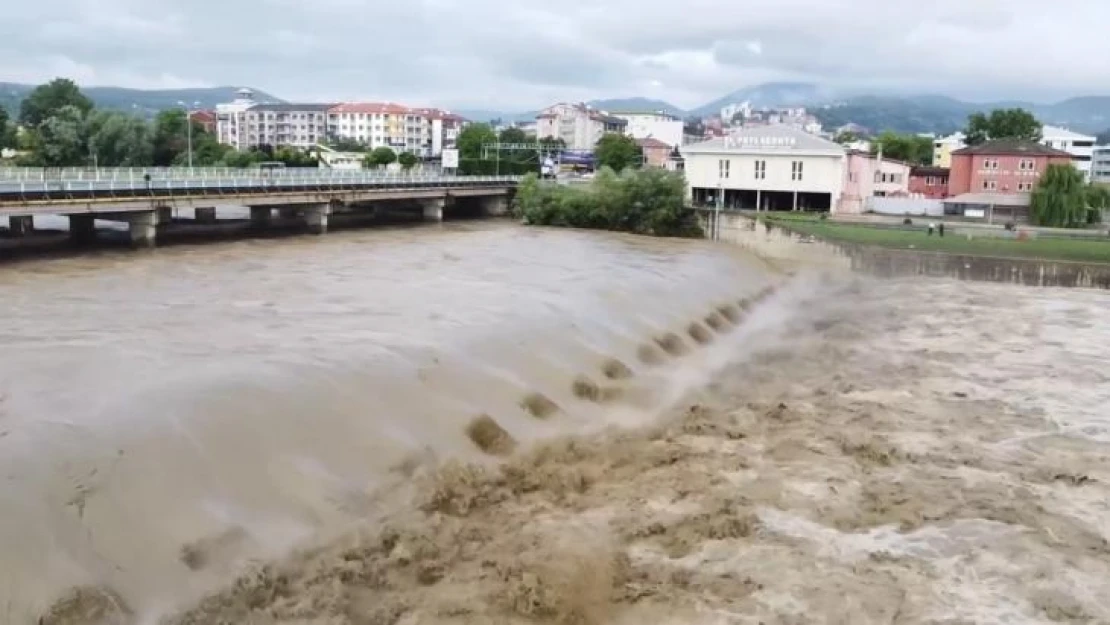 Filyos Nehri havadan görüntülendi