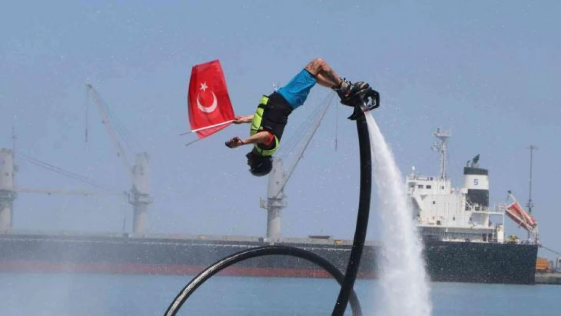 Flyboard gösterisi nefes kesti