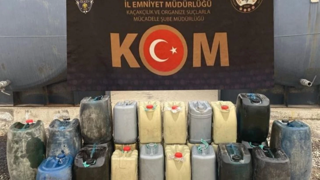 Gaziantep'te 620 litre kaçak akaryakıt ele geçirildi