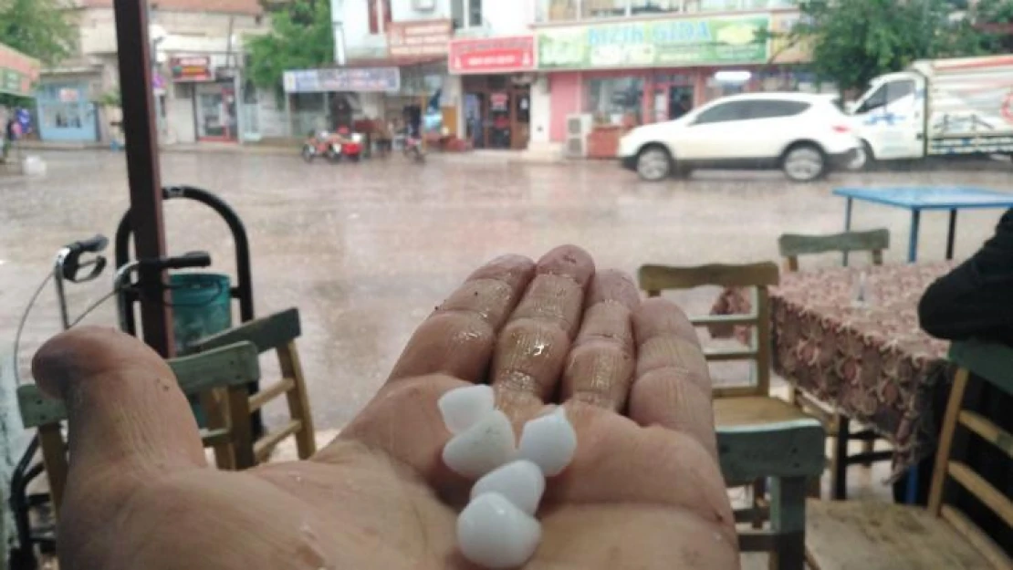 Gaziantep'te dolu yağışı etkili oldu