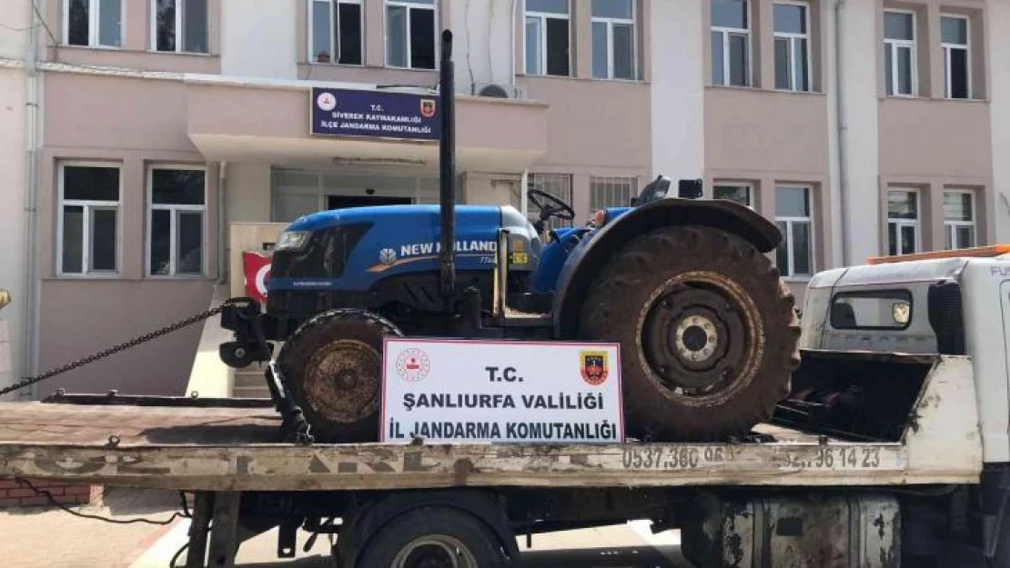 Gaziantep'ten çalınan traktör Şanlıurfa'da bulundu