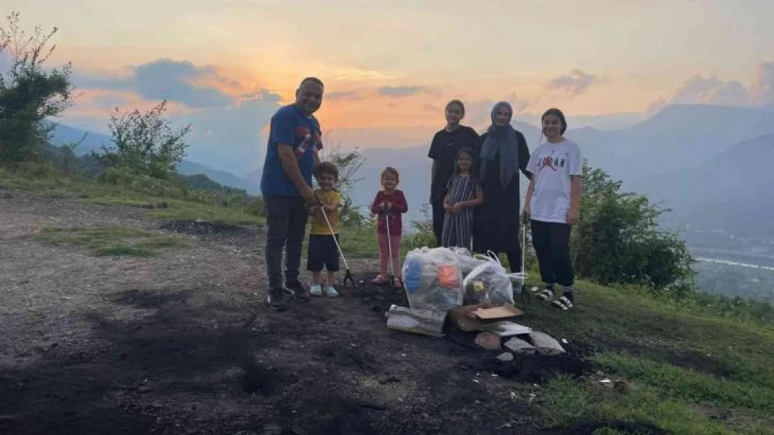 Gurbetçi ailenin geleneksel çevre temizliği devam etti