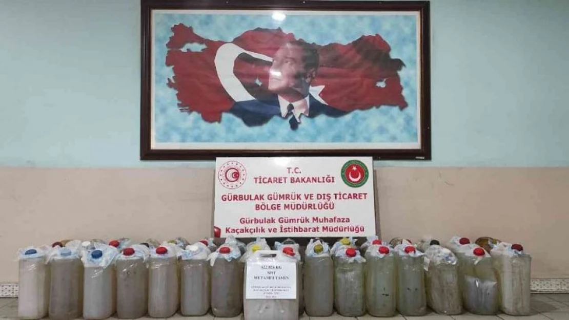 Gürbulak Gümrük Kapısında 622 kilo metamfetamin ele geçirildi