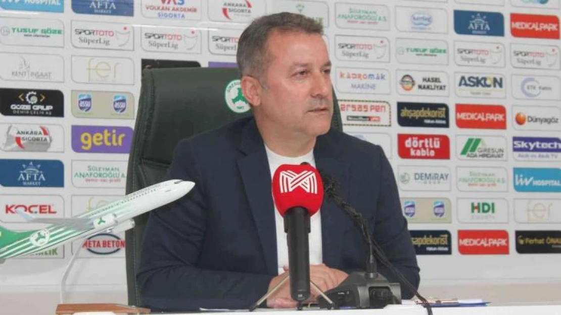 Hakan Karaahmet: 'Giresunspor, bir başarı hikayesi yazarak Süper Lig'de kaldı'