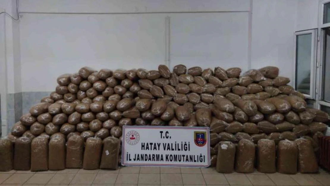 Hatay'da 2 ton kaçak tütün ele geçirildi