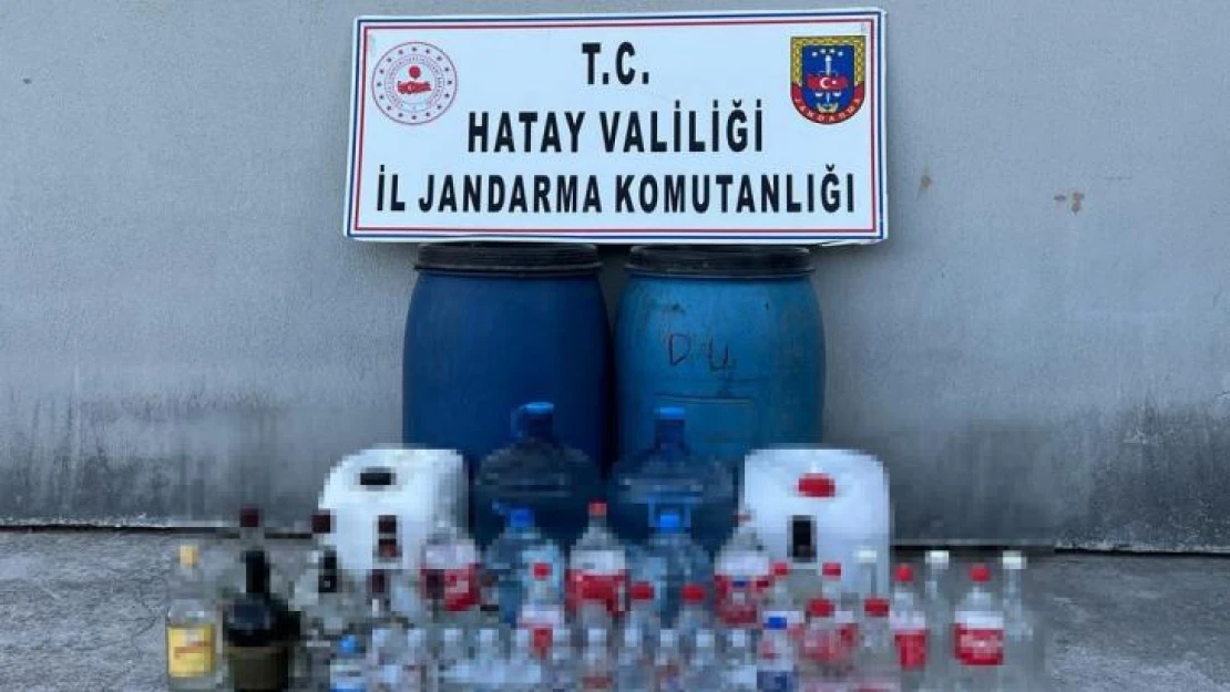 Hatay'da 380 litre sahte içki ele geçirildi