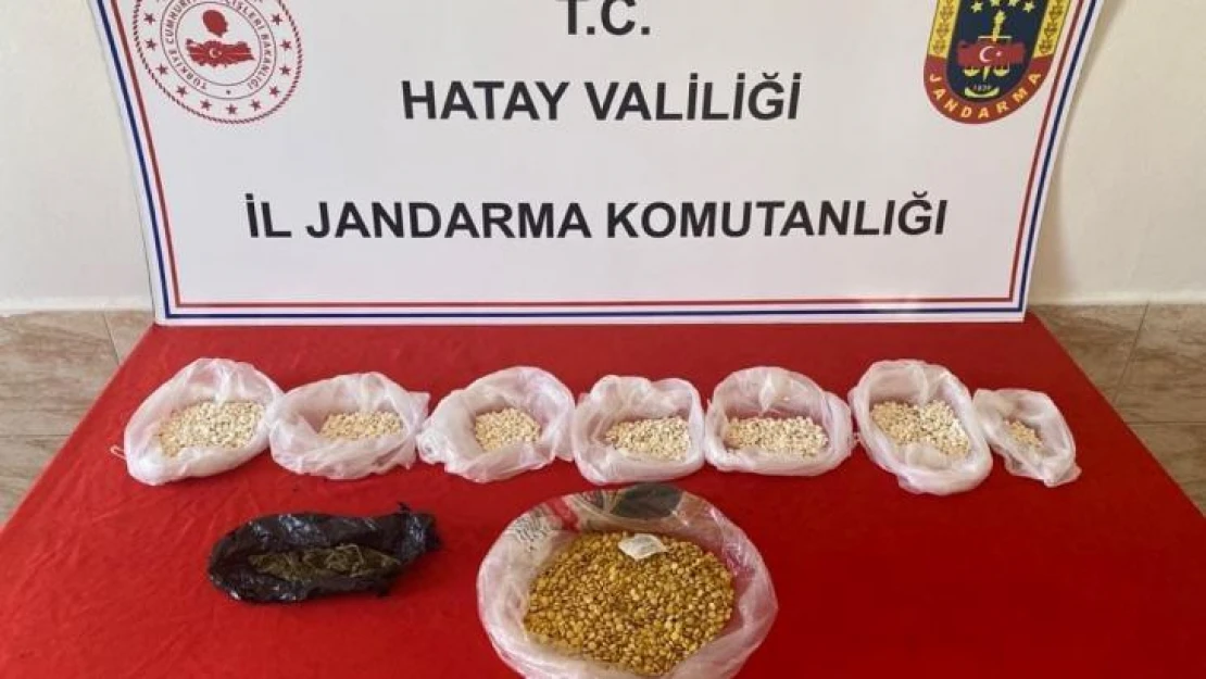 Hatay'da 4 bin 500 adet captagon hap ele geçirildi