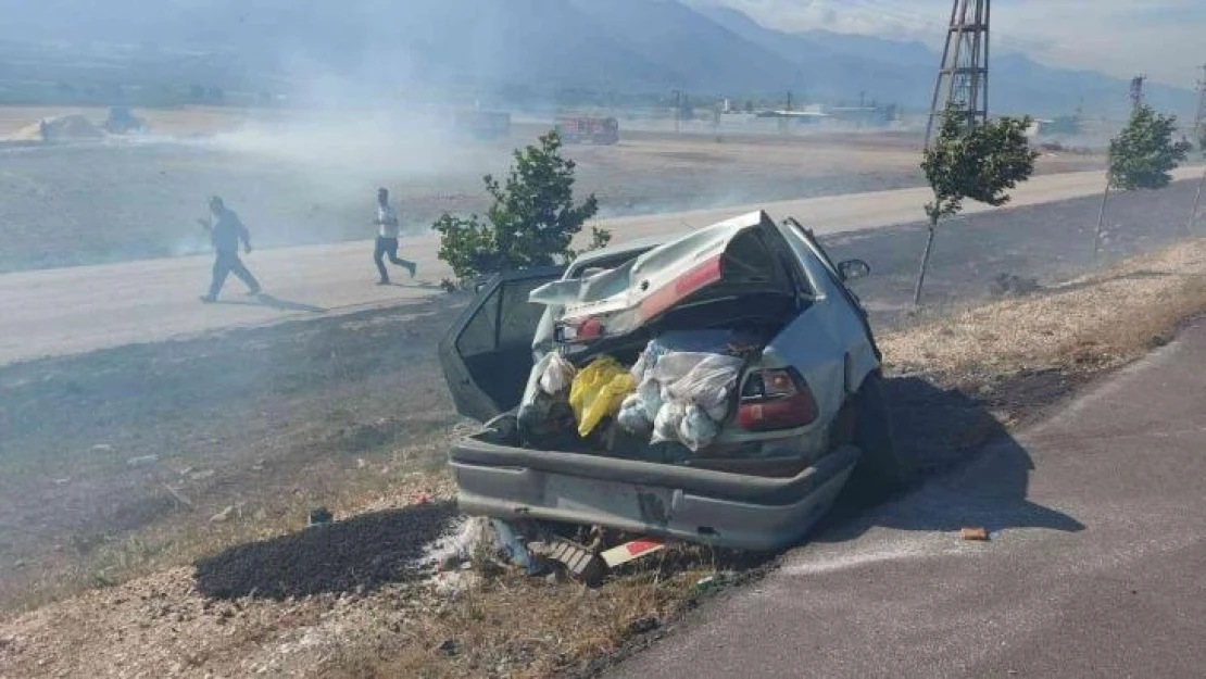 Hatay'da saman yangını zincirlemeye kazaya neden oldu: 10 yaralı