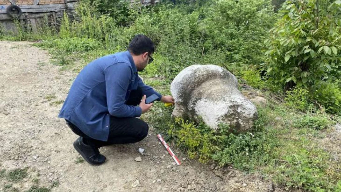 Heyelanda toprağın içinden tarih çıktı