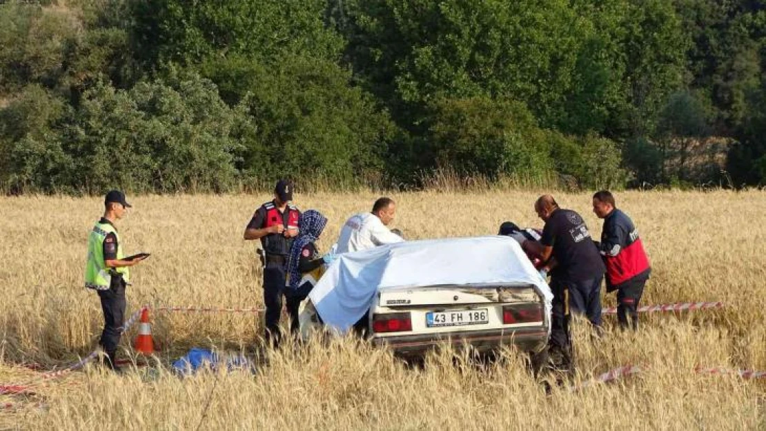 Hisarcık'ta feci kaza: Şoför yanan araçta can verdi