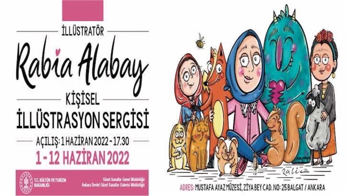 İllüstratör Rabia Alabay'ın 'Kişisel İllüstrasyon' sergisi 1 Haziran'da açılıyor