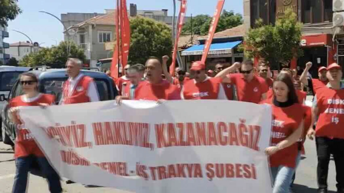 İpsala Belediyesinin 119 işçiyi işten çıkarmasına DİSK'ten protesto